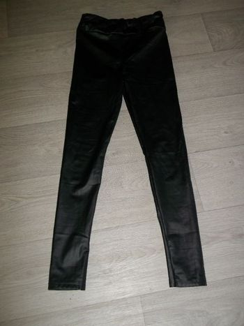 Legging INSPEE noir brillant slim taille 38 TBE