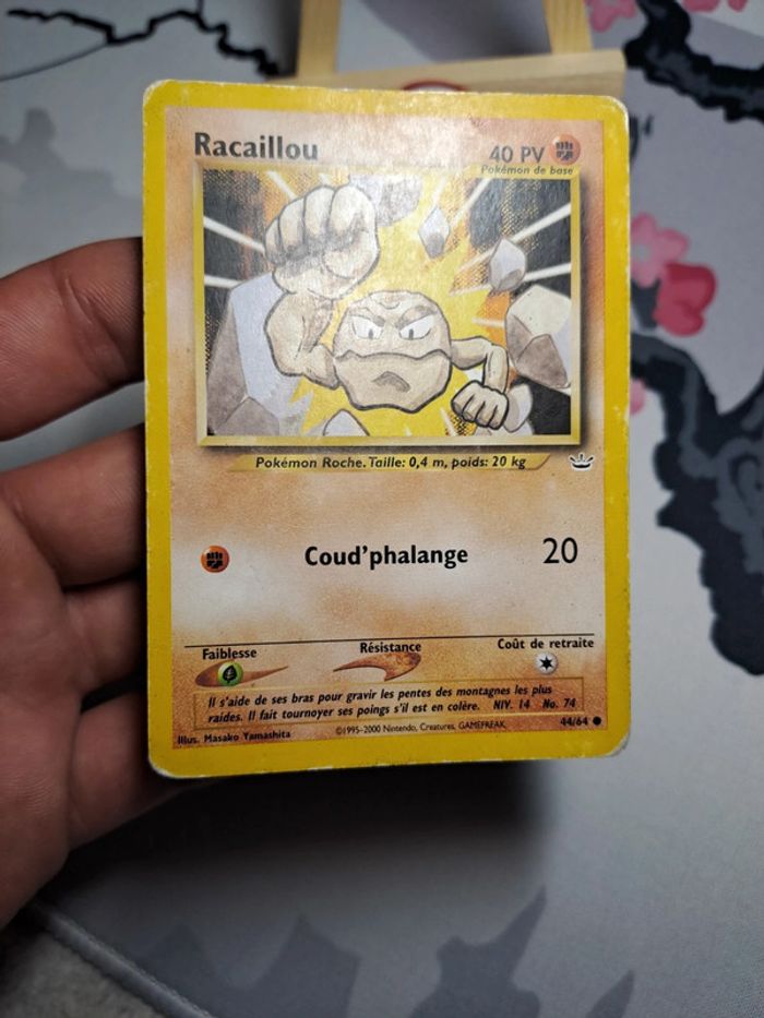 Carte Pokémon Racaillou 44/64 Neo Revelation ed2 Wizards Fr - photo numéro 3