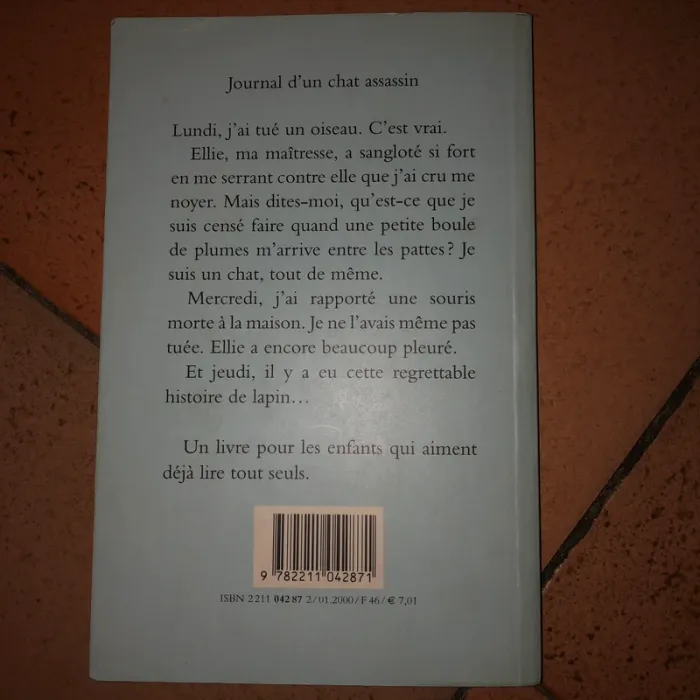 Livre ´journal d’un chat assassin’ - photo numéro 2