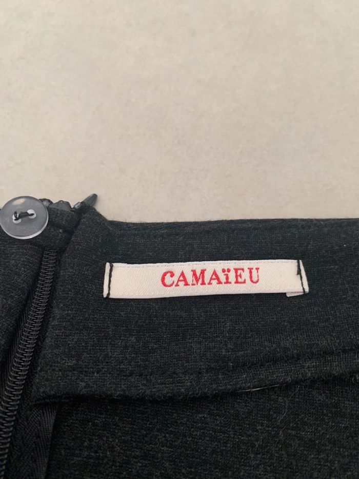 Magnifique jupe camaïeu grise anthracite taille 40 en parfait état - photo numéro 3