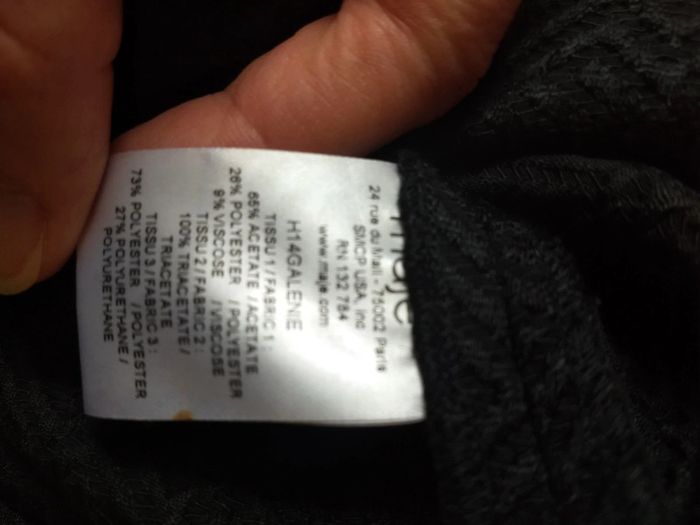 Robe fourreau noir col cuir Taille 1 - photo numéro 5