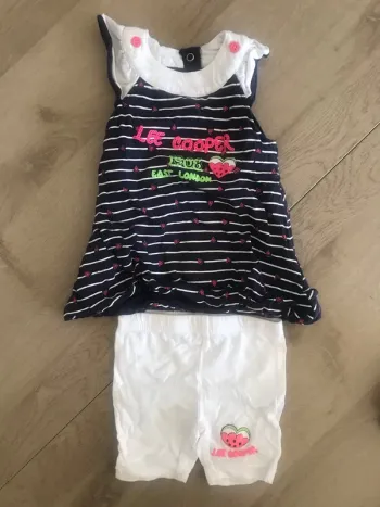 Ensemble robe et legging short Lee Cooper 3 mois