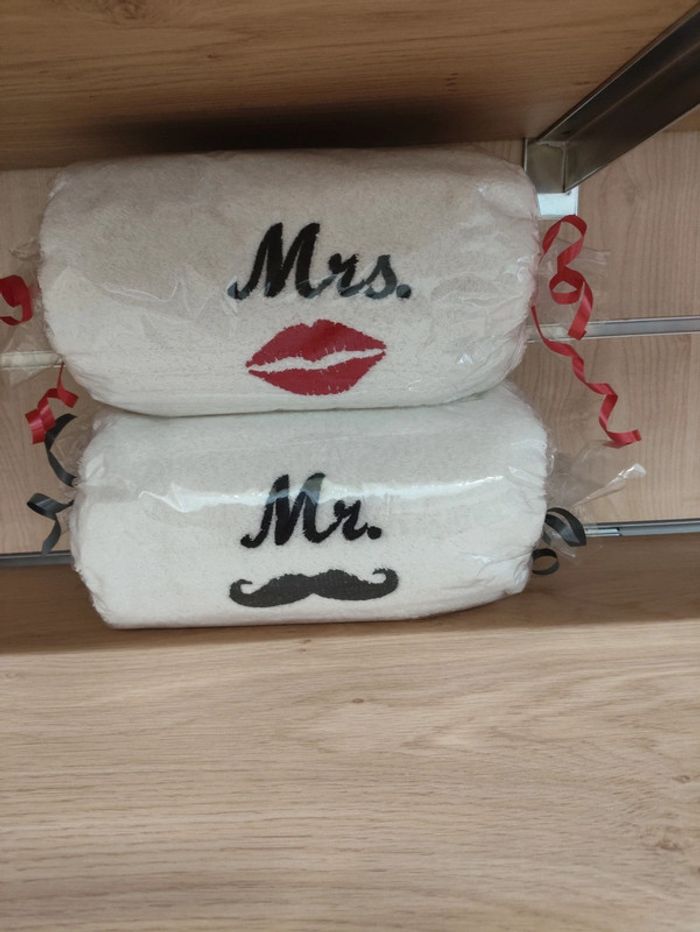 Ensemble de 2 draps de bain éponge NEUFS