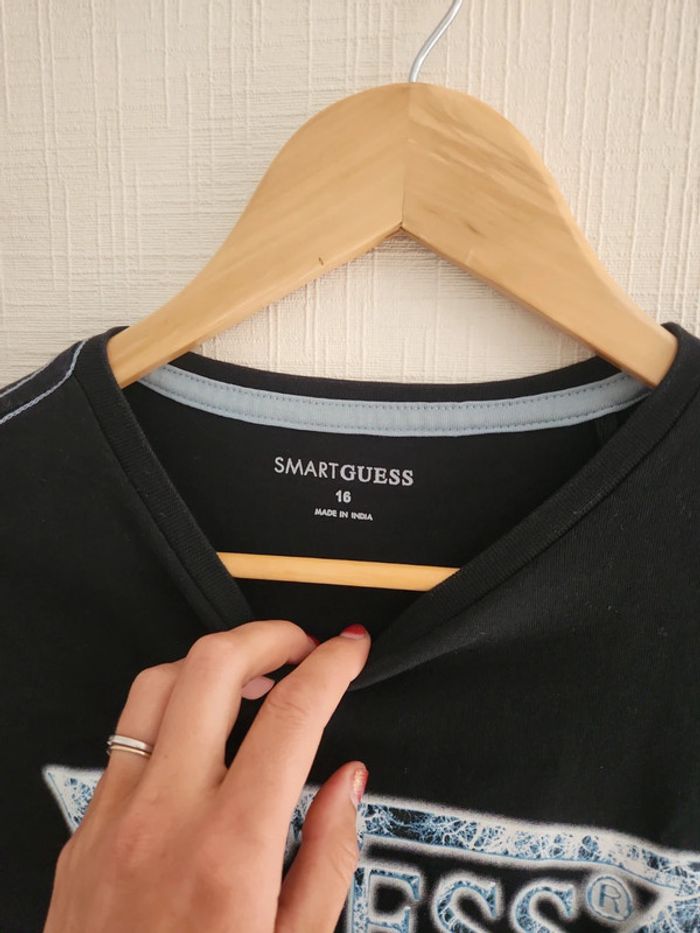 Tee-shirt manches longues noir 16 ans - photo numéro 3