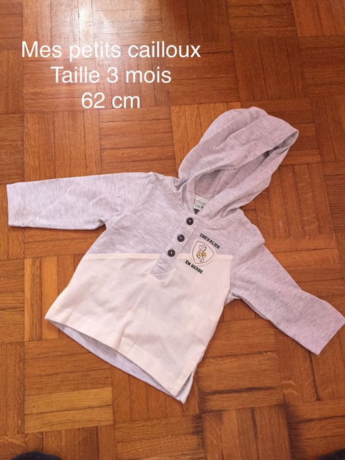 Pull Mes Petits Cailloux Taille 3 mois - photo numéro 2