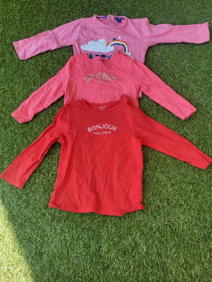 Lot t shirt 18 mois fille