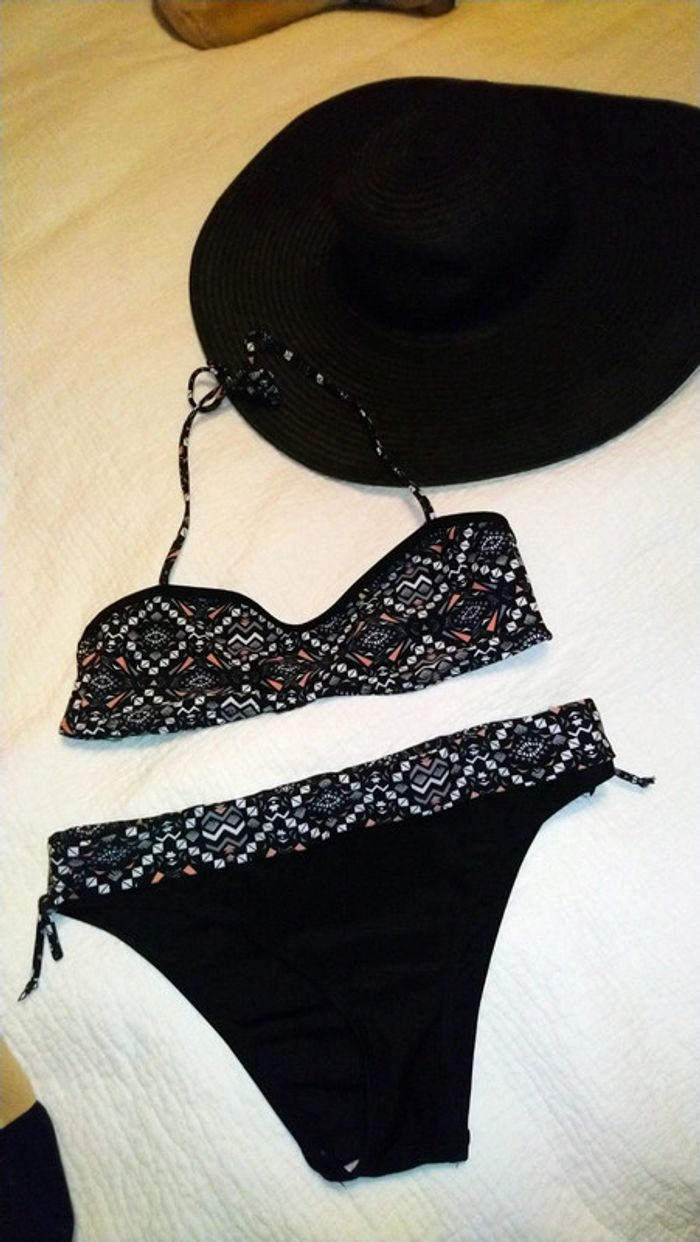 Superbe bikini 2 pièces taille 38/40 Fashion Private Company esprit aztèques - photo numéro 2