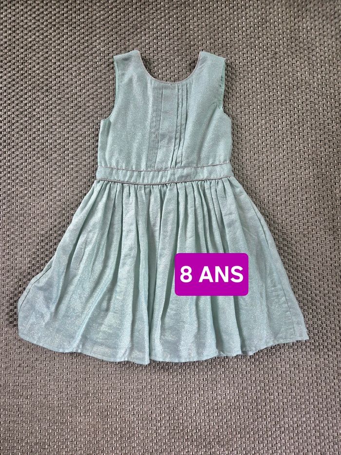 Robe cérémonie vert d'eau - 8 ans