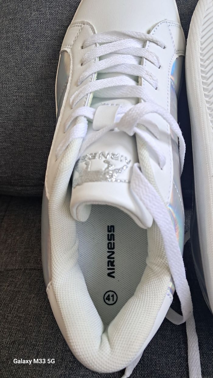 AIRNESS Baskets Holographiques Blanches T.41 - photo numéro 5
