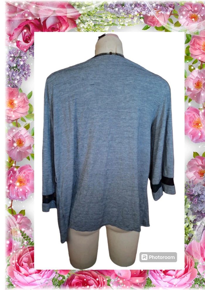 💫🌸T-shirt ouvert manches 3/4 femme🌸💫 - photo numéro 2