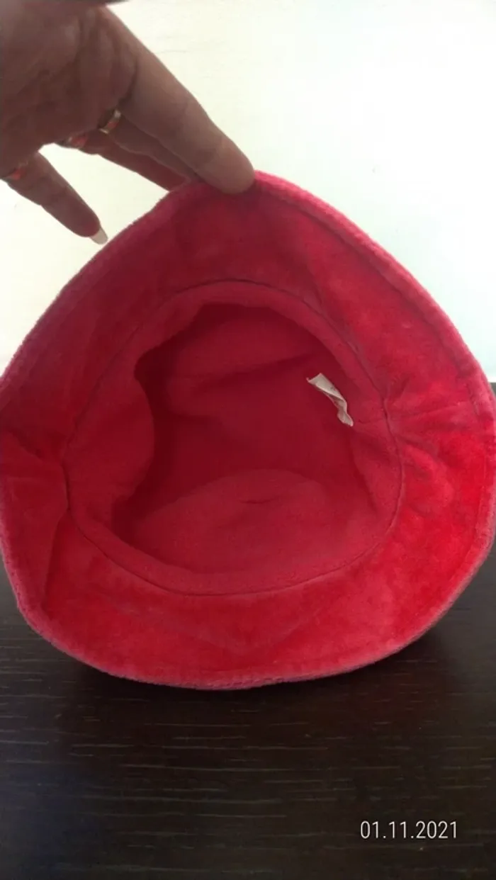 Bob / chapeau hiver rose 48cm - photo numéro 3