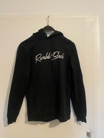 Sweat a capuche noir rivaldi black