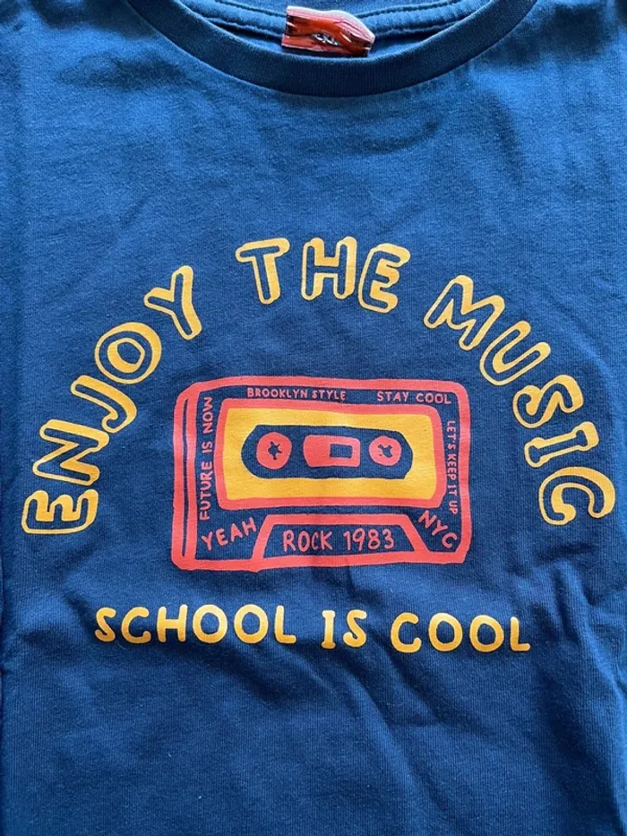 Teeshirt manches longues bleu marine taille 6 ans marque Tape à l’œil - photo numéro 2
