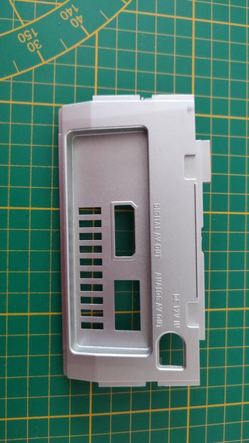 Plasturgie façade arrière F2-3 pièce détachée console de jeux Nintendo Gamecube DOL-001 (EUR) #E35