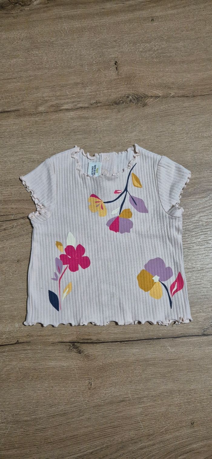 T-shirt MC côtelé TAO 12 mois 🌸