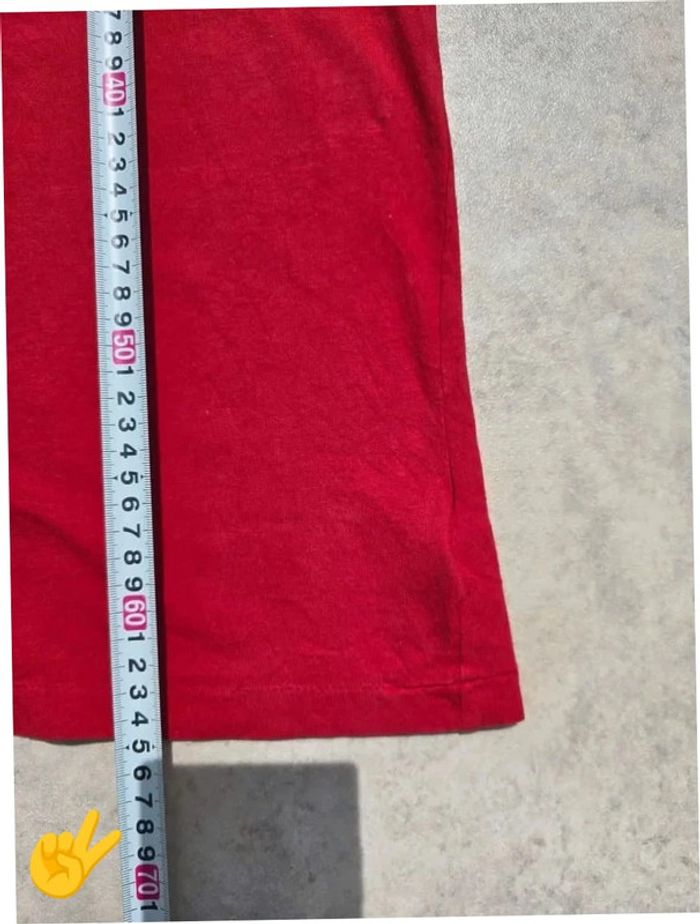 T-shirt Ralph Lauren M coupe col V reouge Homme Men tee61 - photo numéro 5