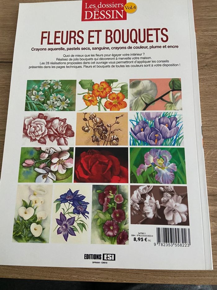 Livre les dossiers du dessin fleurs et bouquets - photo numéro 2