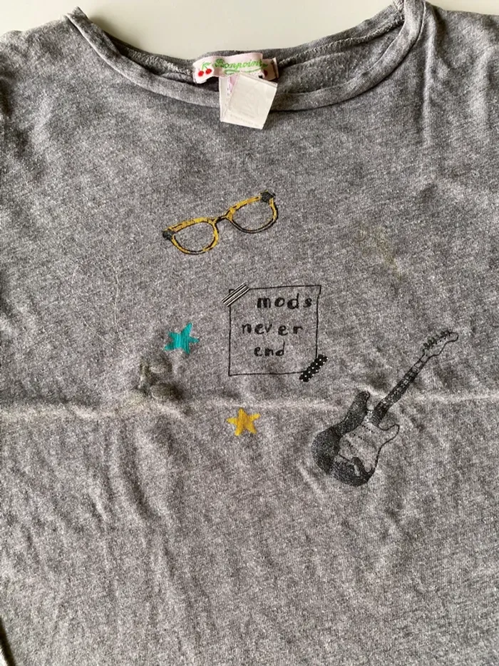 T-shirt gris bonpoint