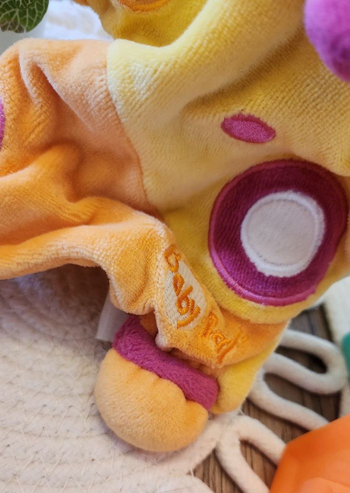 Doudou Girafe Marionette Baby Nat Orange - photo numéro 5