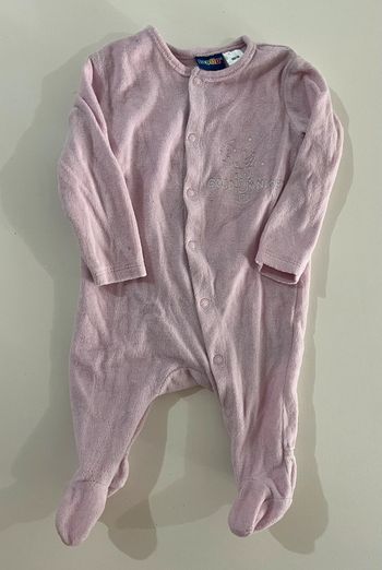 Pyjama velours rose - 3 mois - Lupilu