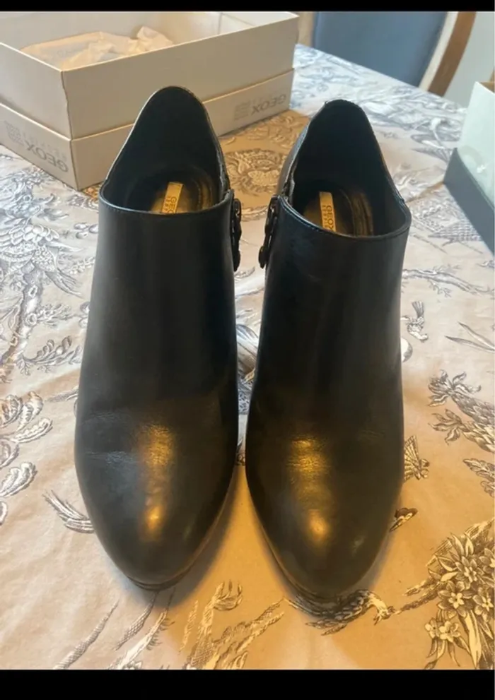 Bottines noires Geox - photo numéro 4