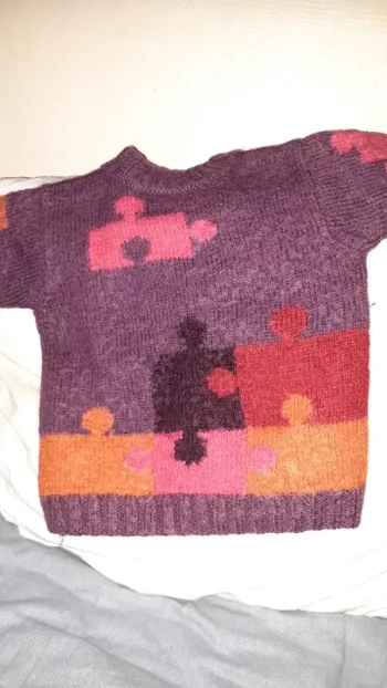Pull fait main 6ans