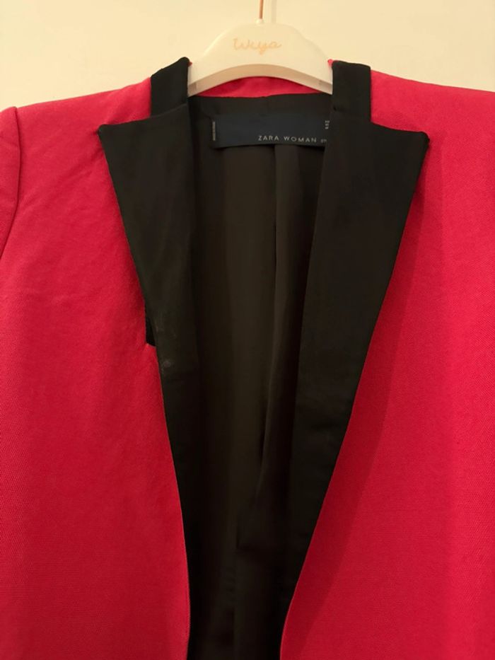 Blazer rose et noir Zara - photo numéro 2
