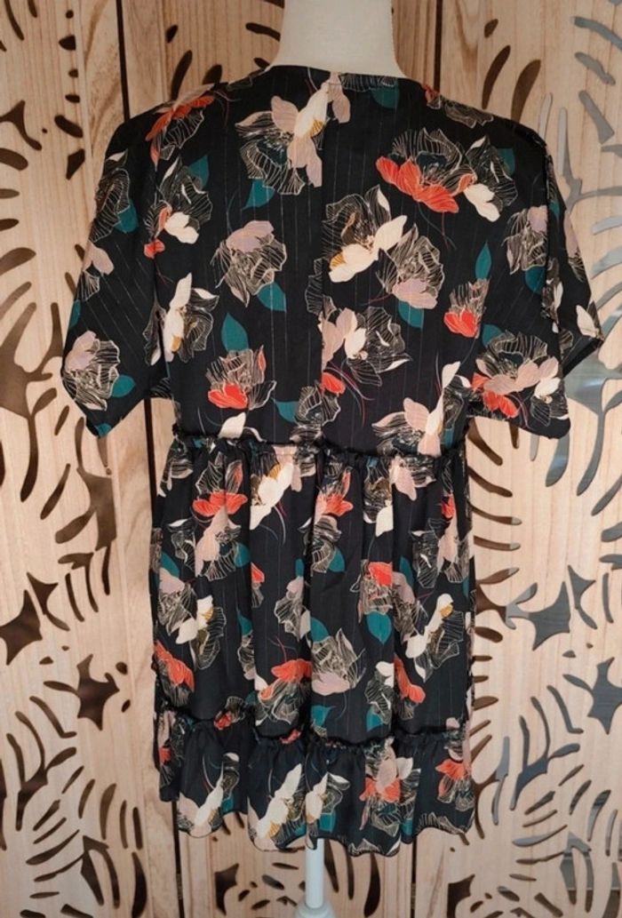 Robe mini ou tunique imprimé floral Fabriqué en France - photo numéro 5