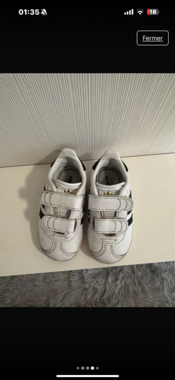 Adidas gazelle bebe taille 21. - photo numéro 3