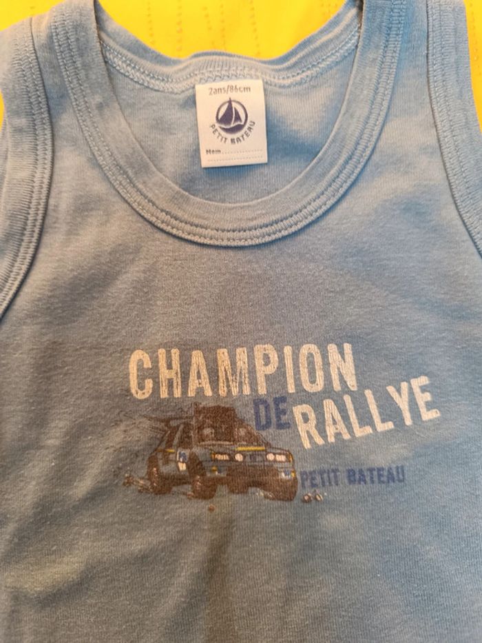 Lot de 3 débardeur Petit Bateau 2 ans 86 cm - photo numéro 4