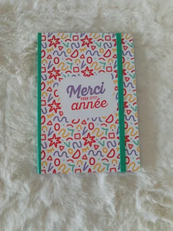 Carnet Merci pour cette année vert Promo