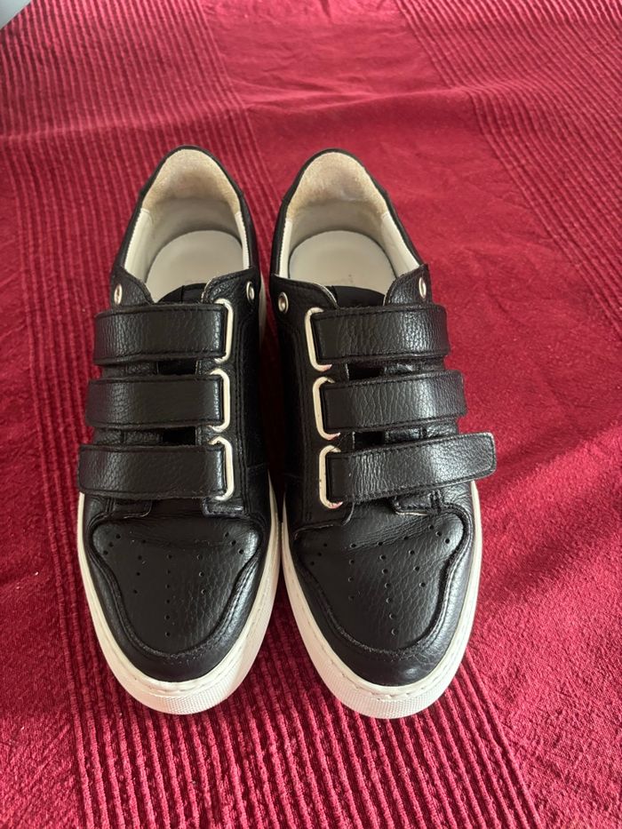 Baskets AMI cuir 39 excellent état # - photo numéro 2