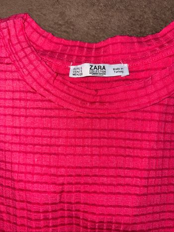 T-shirt rose Zara femme taille S en très bon état