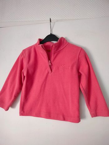 (e) sweat polaire rose Longboard 2ans