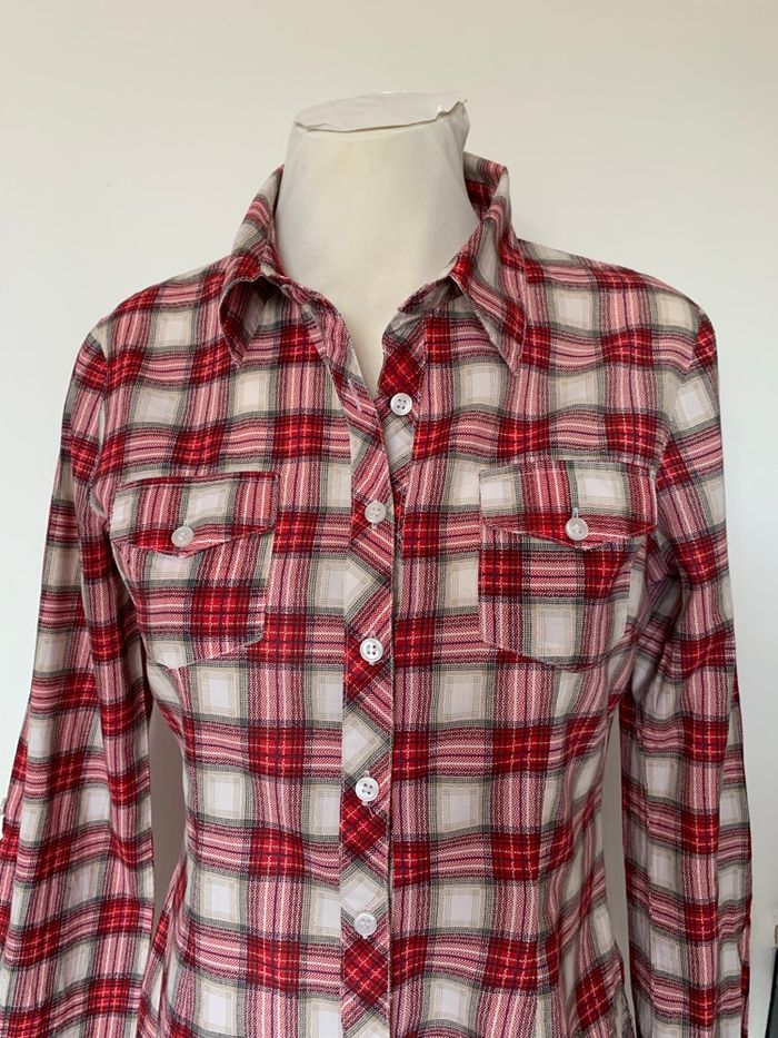 Chemise à carreaux rouge - photo numéro 4