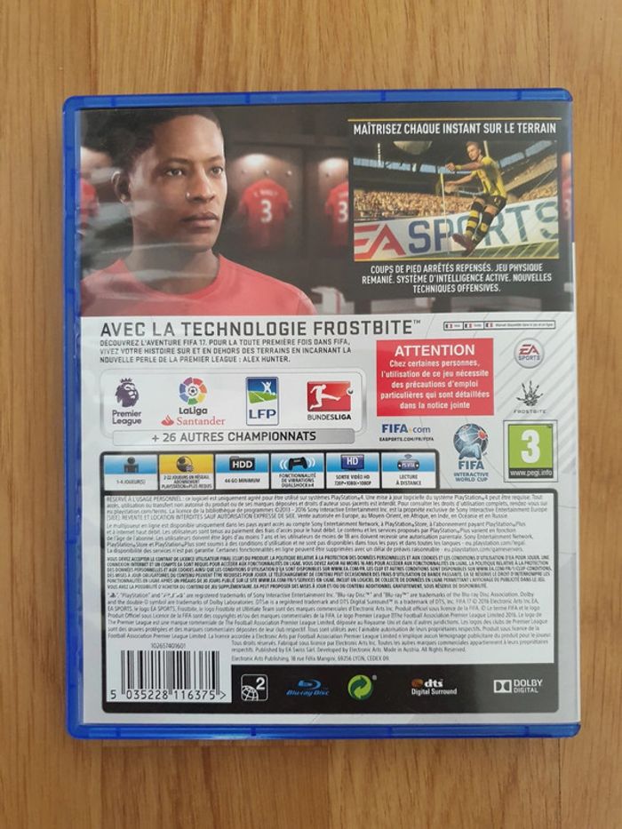 Jeux vidéo ps4 fifa 17 - photo numéro 2