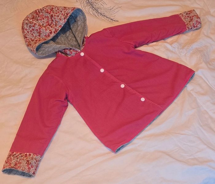 Veste réversible, créatrice Retrochic boutique, 4 ans - photo numéro 2