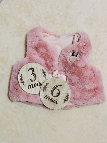 Gilet sans manches fausse fourrure Minie