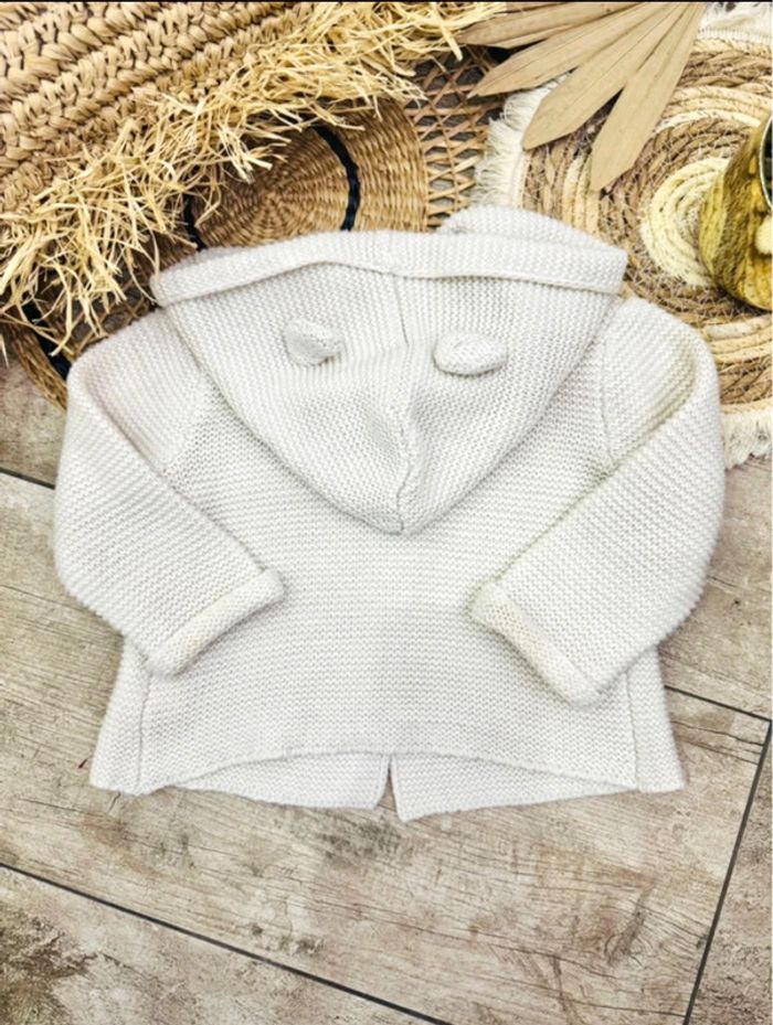 Gilet maille 12 mois capuche - photo numéro 6