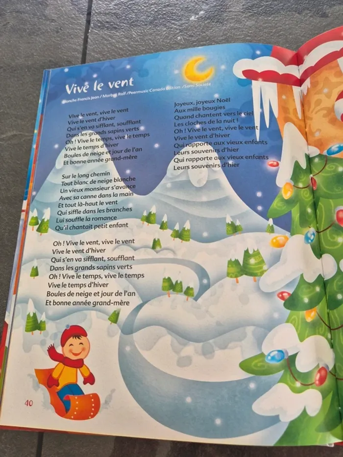 Livre avec CD de 25 chansons De Noël Illustrés - photo numéro 5