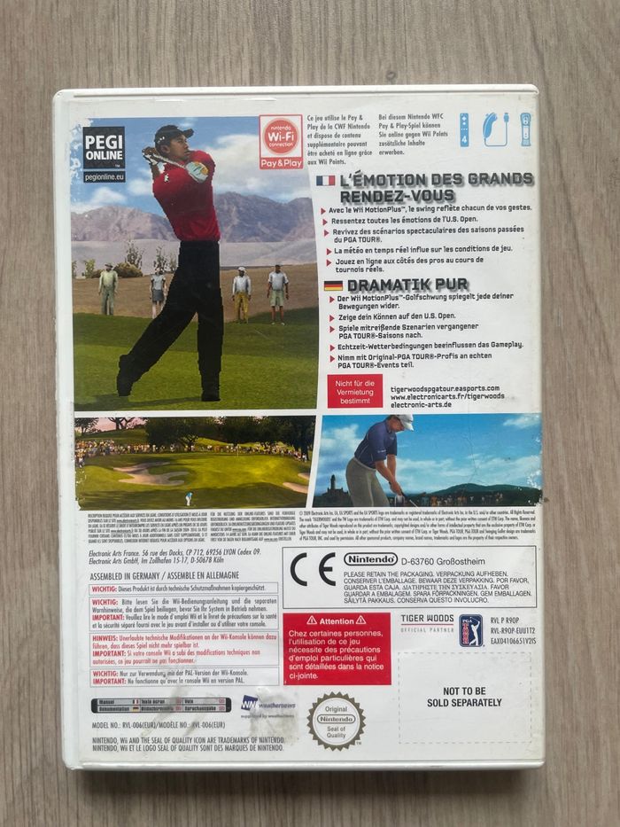 Jeu pour Nintendo Wii, Tiger woods PGA tour 10, en français. - photo numéro 3