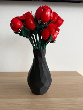 Vase design idéal fleur lego 3D