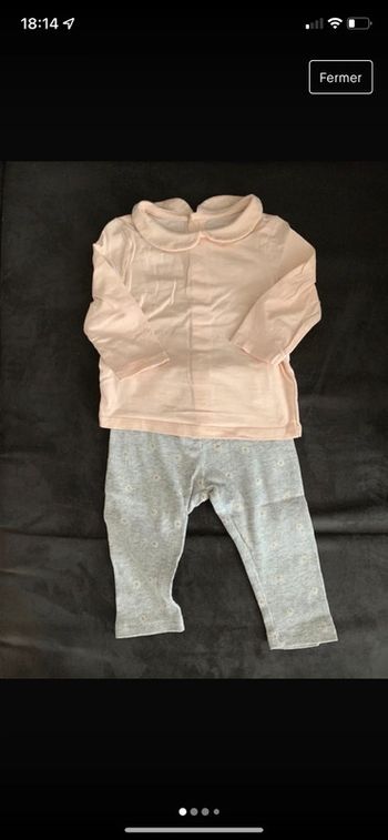 Ensemble fille Kiabi 12 mois