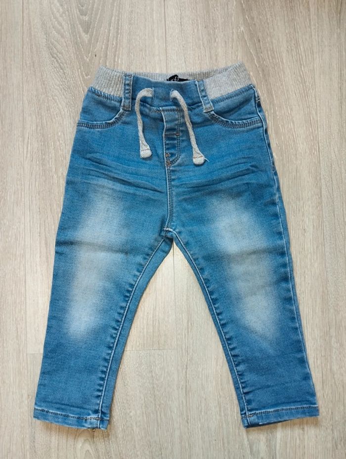Jean stretch bleu garçon 12 mois In Extenso