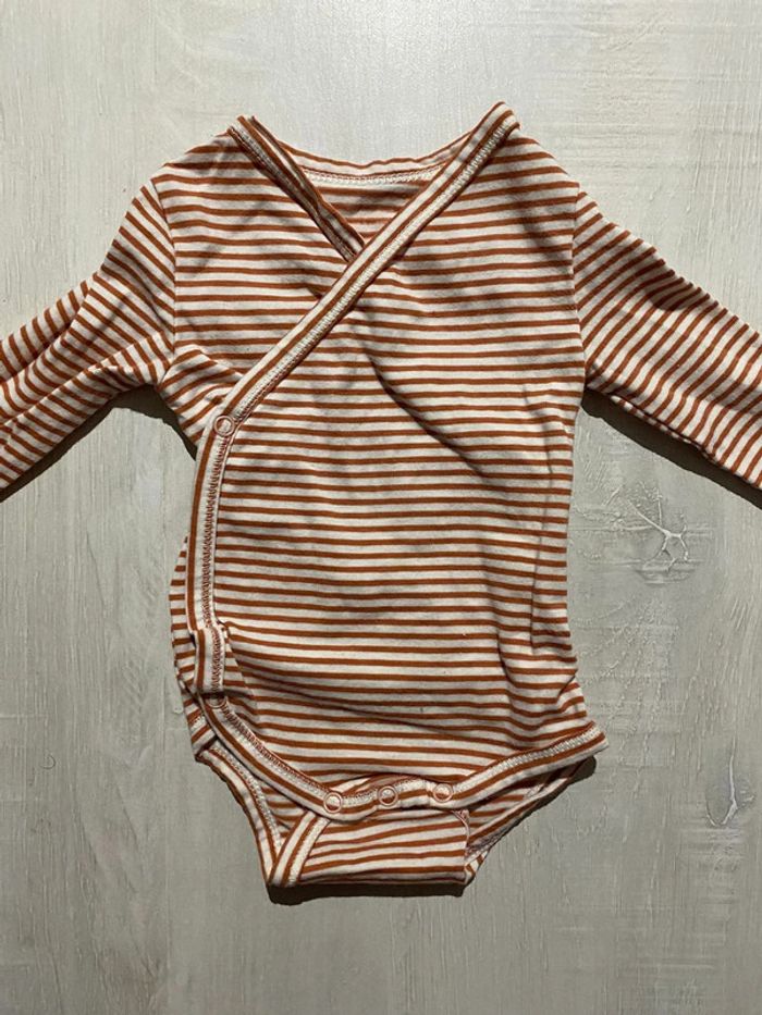 Lot body manches longues bébé taille 1 mois tape à l’œil - photo numéro 3
