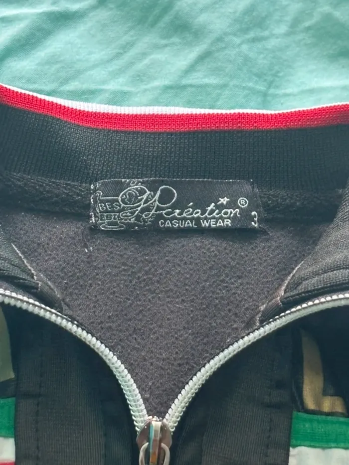 Ensemble jogging gilet Italia simili cuir 3 ans - photo numéro 4