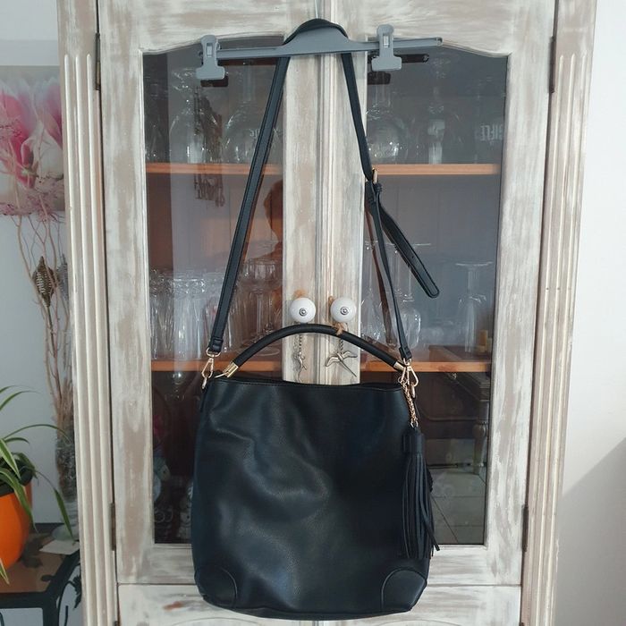 Sac noir cuir - photo numéro 2