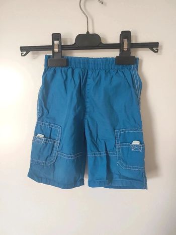 Short bleu poche