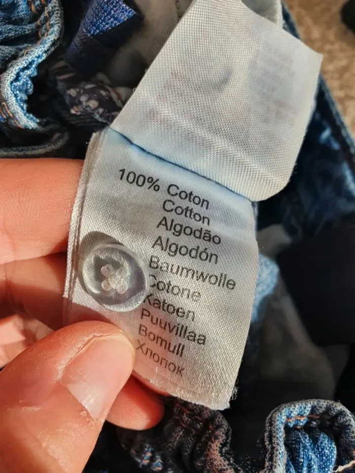 Pantacourt jeans vertbaudet enfant garçon taille 4 ans - photo numéro 5