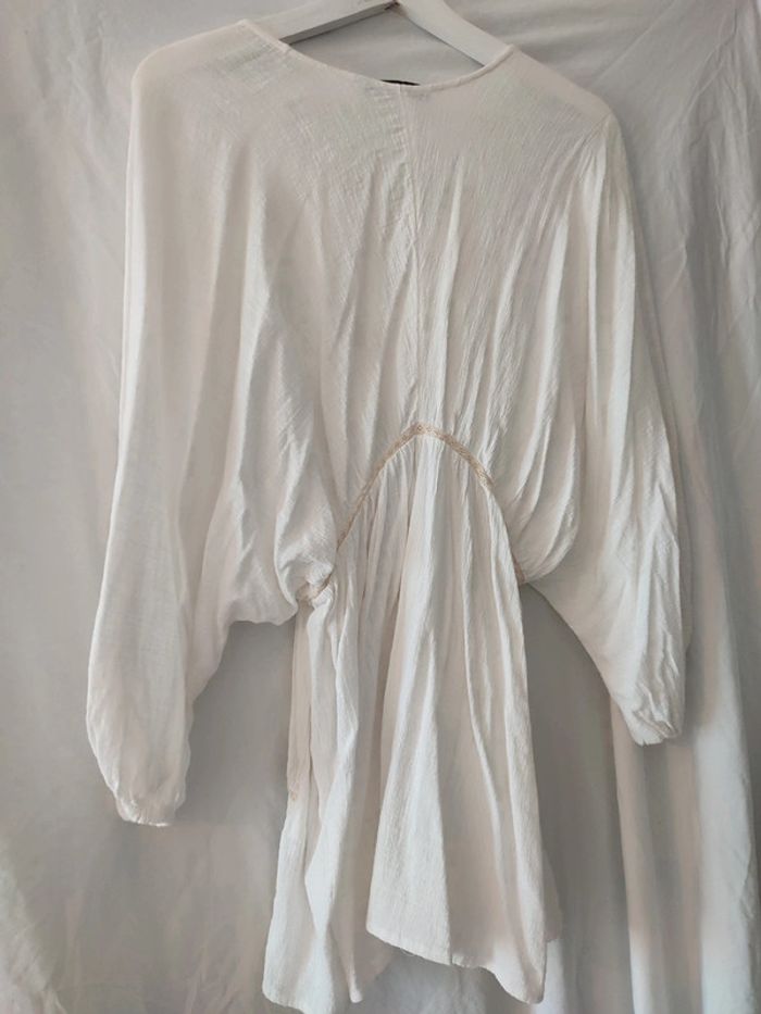 Tunique/ blouse manches chauve-souris bohème / rustique - photo numéro 3